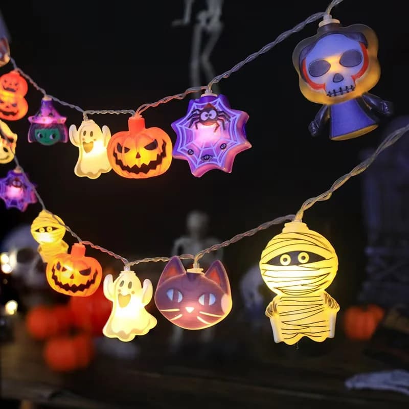 Batteridrevne Halloween Formede Lysslynger