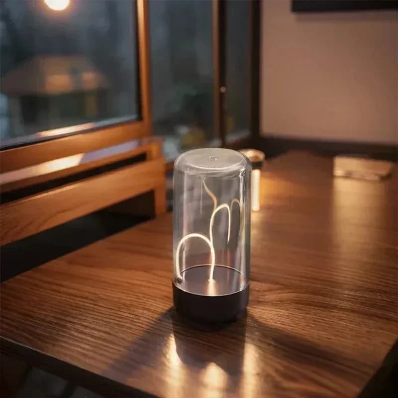 Oppladbar magnetisk mini LED-filament nattlys