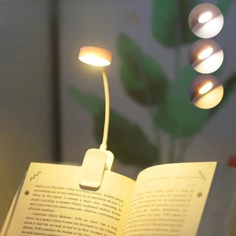 Batteridrevet dimbar roterbar LED klemme-lys
