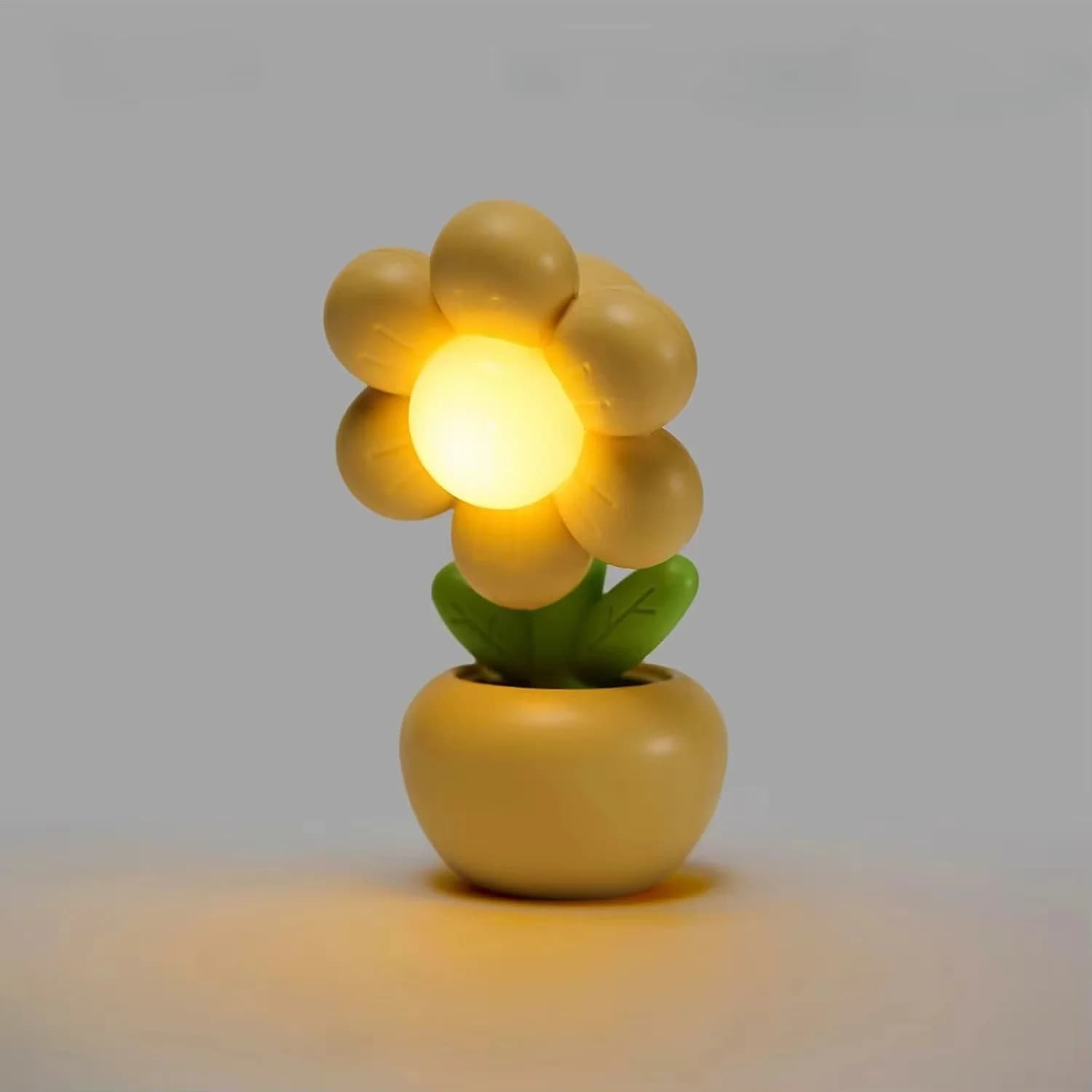Minibordlampe med blomsterform, stemningslys