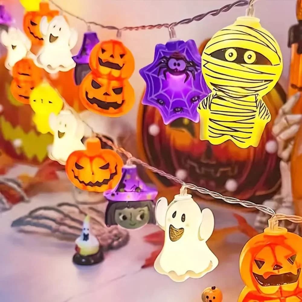 Batteridrevne Halloween Formede Lysslynger