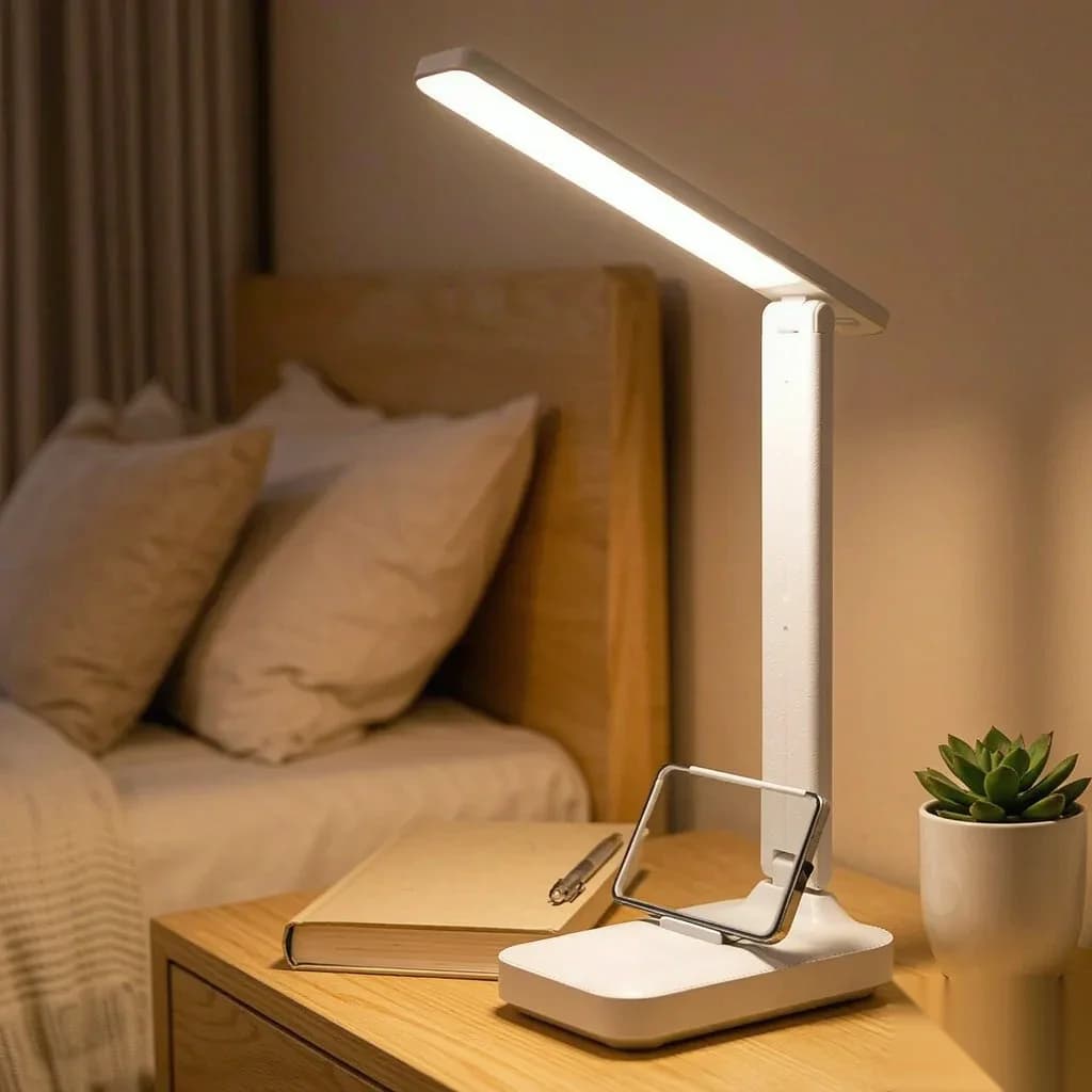 Dimbar brett LED lese lampe med 3 fargemoduser