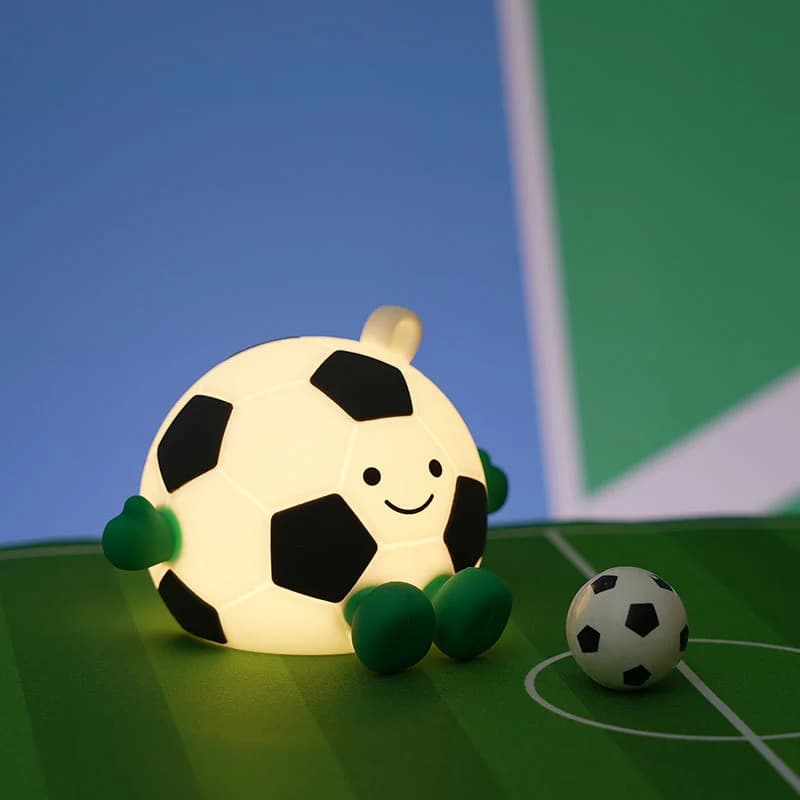 Oppladbar silikonfotball nattlys, RGB dimbar