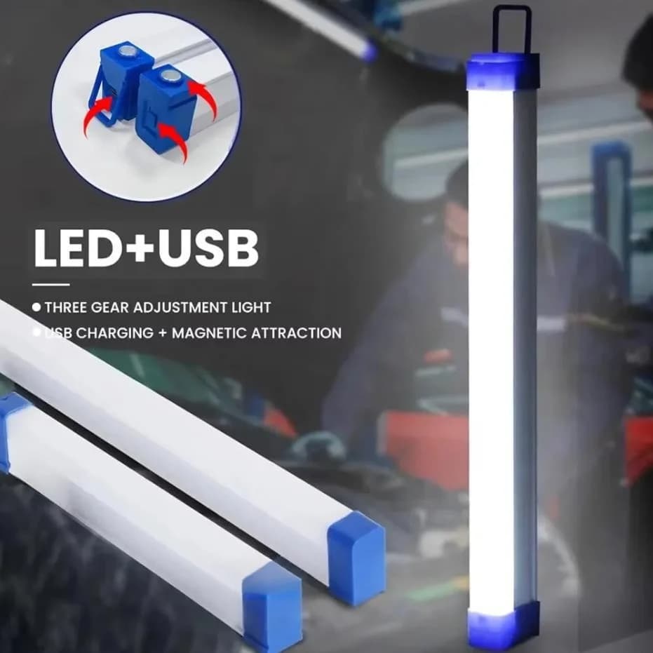 Oppladbar LED-rør lys for camping